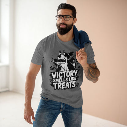 Victory Smells Like Treats Tee — Funny Dog Lover T‑Shirt