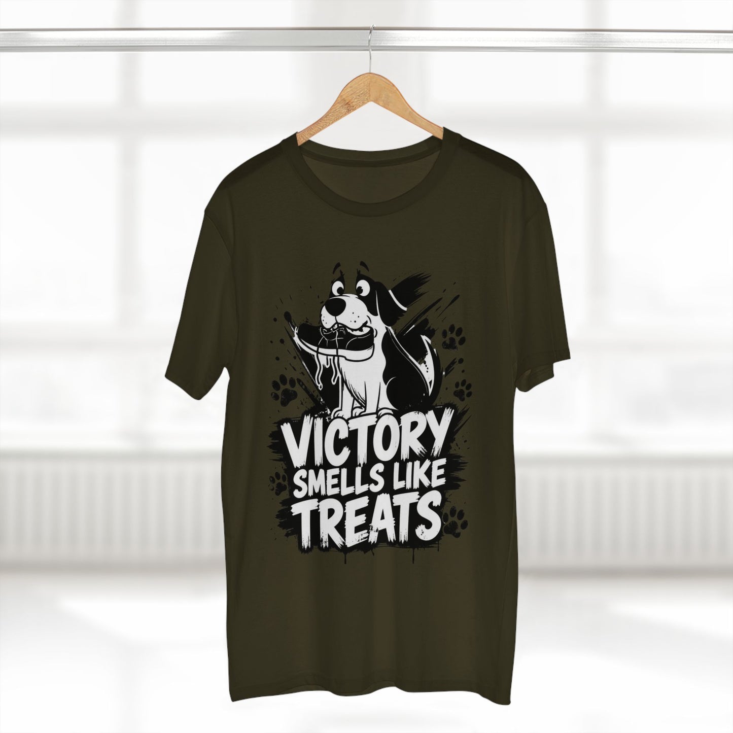 Victory Smells Like Treats Tee — Funny Dog Lover T‑Shirt