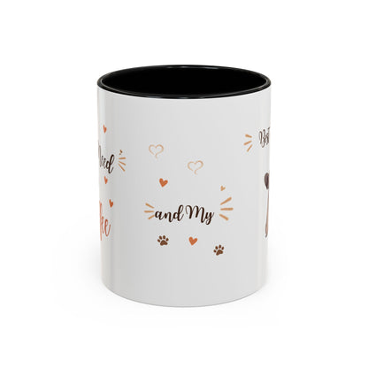 French Bulldog Coffee Mug – "Best Friend and My Love" Accent Ceramic Mug (11/15oz)