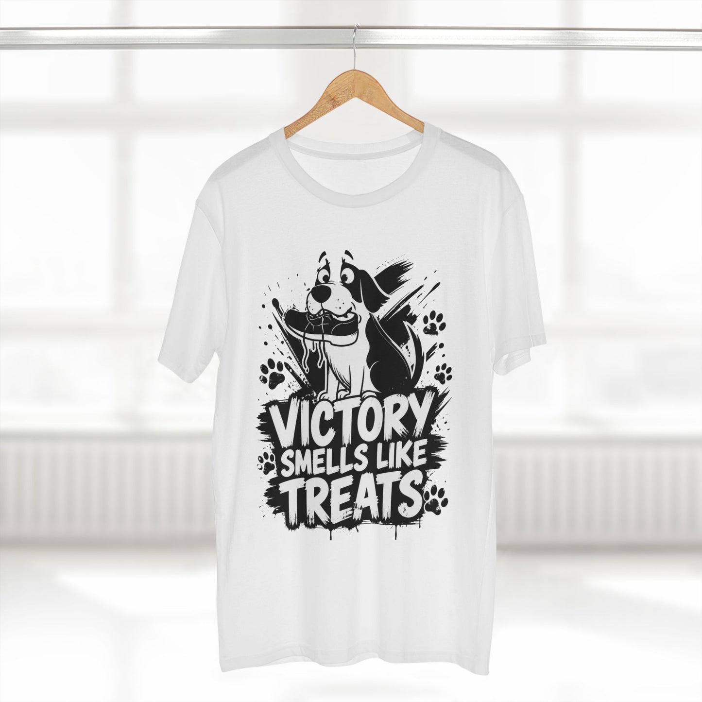 Victory Smells Like Treats Tee — Funny Dog Lover T‑Shirt