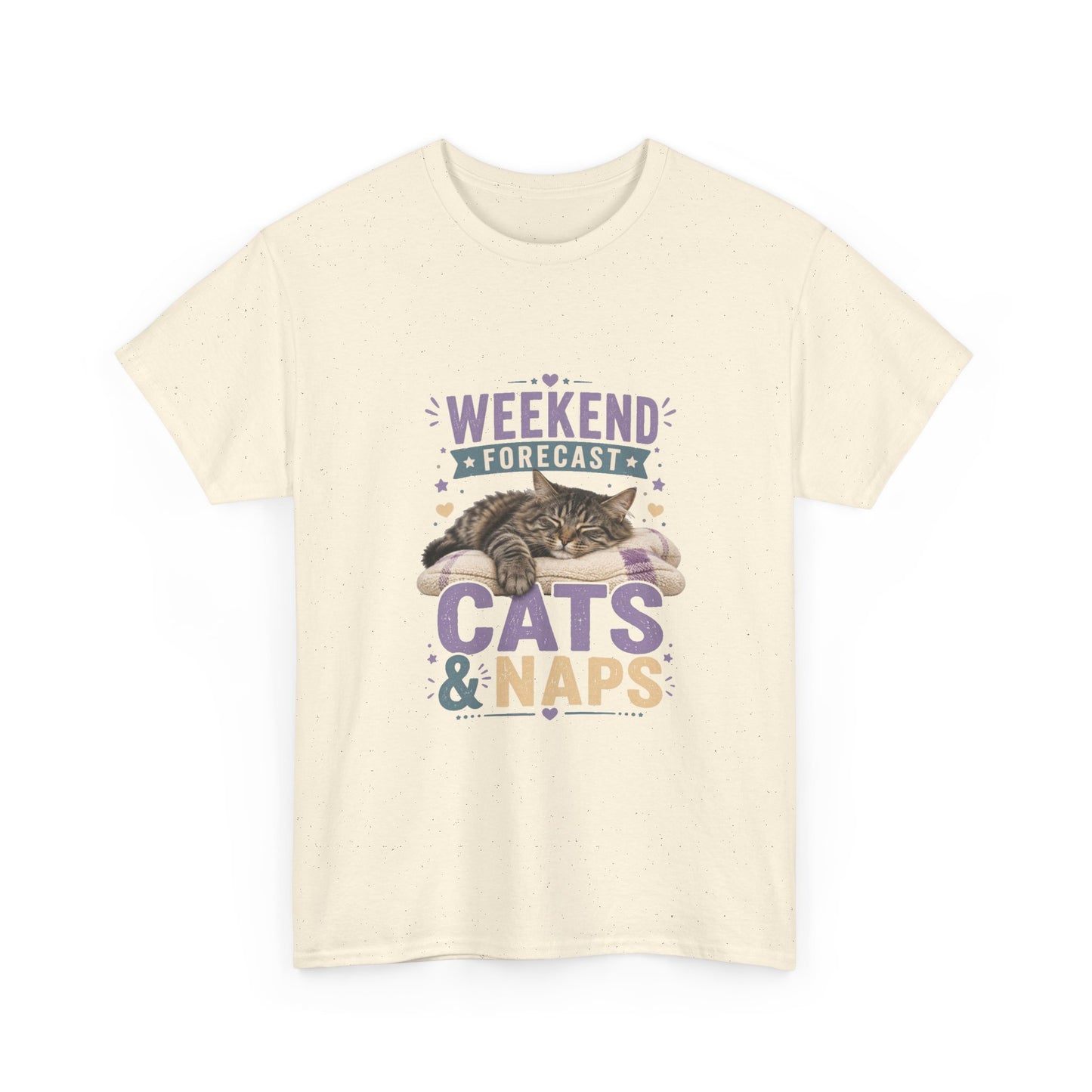 Cats & Naps Weekend Tee — Funny Cat Lovers Shirt