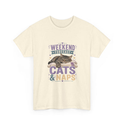 Cats & Naps Weekend Tee — Funny Cat Lovers Shirt
