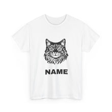 Cat Face Tee — Customizable Name Graphic Shirt
