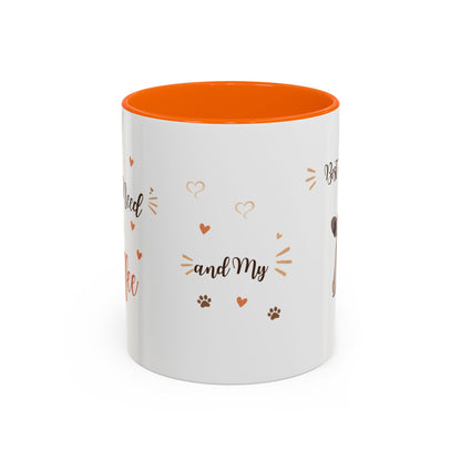French Bulldog Coffee Mug – "Best Friend and My Love" Accent Ceramic Mug (11/15oz)