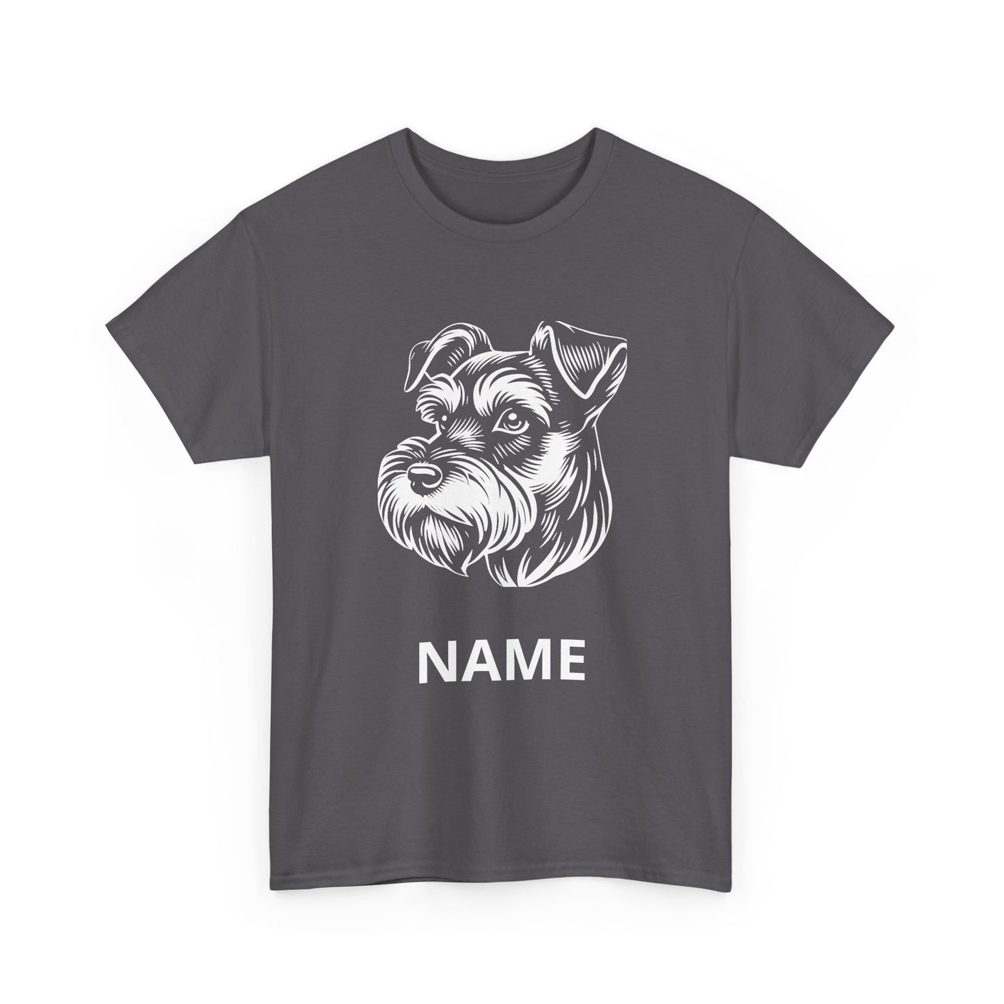 Personalized Schnauzer T‑Shirt — Custom Dog Name Tee