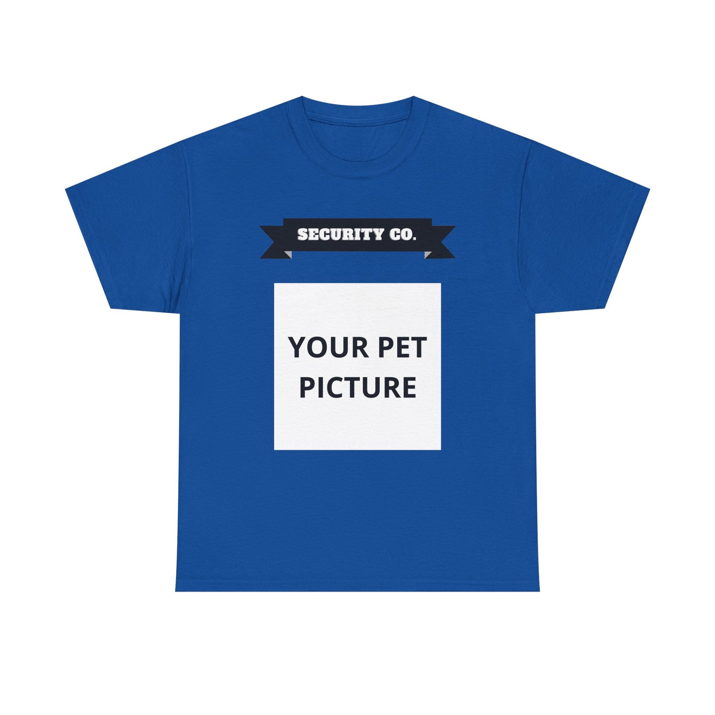 Security Co. Custom Pet Picture Tee — Personalized Pet Photo T-Shirt