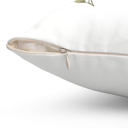 Botanical Leaf Pillow, Minimalist Nature Decor