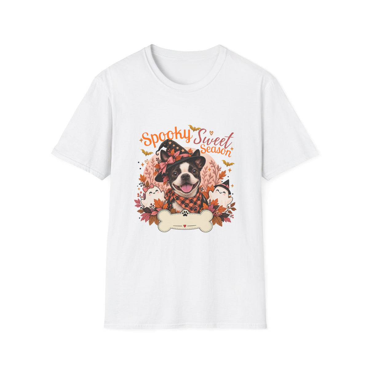 Personalized Boston Terrier Halloween T-Shirt – Custom Pet Name Tee