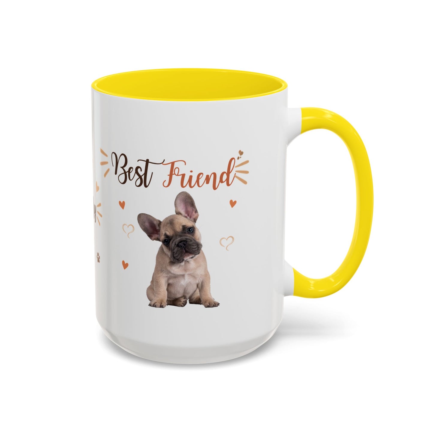 Best Friend French Bulldog Accent Coffee Mug — Cute Pet Lover Gift (11/15oz)