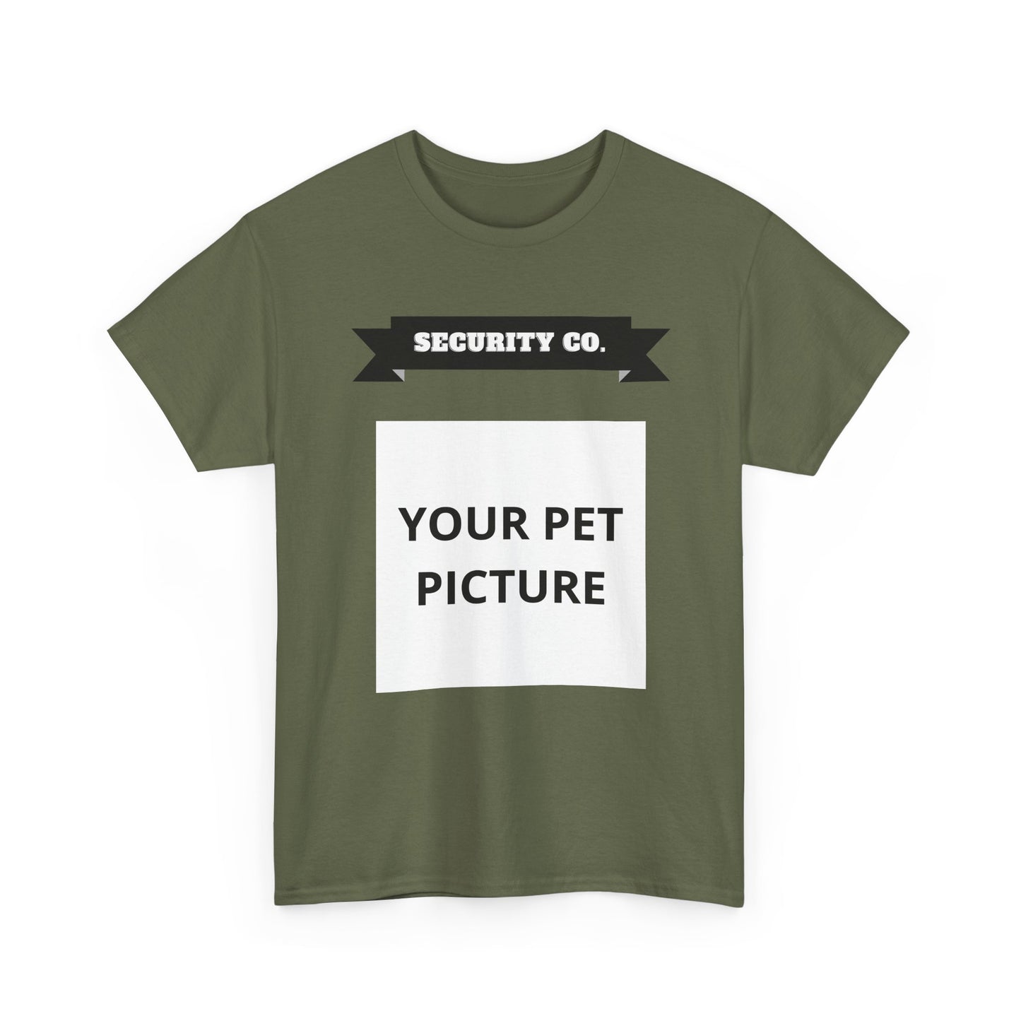 Security Co. Custom Pet Picture Tee — Personalized Pet Photo T-Shirt