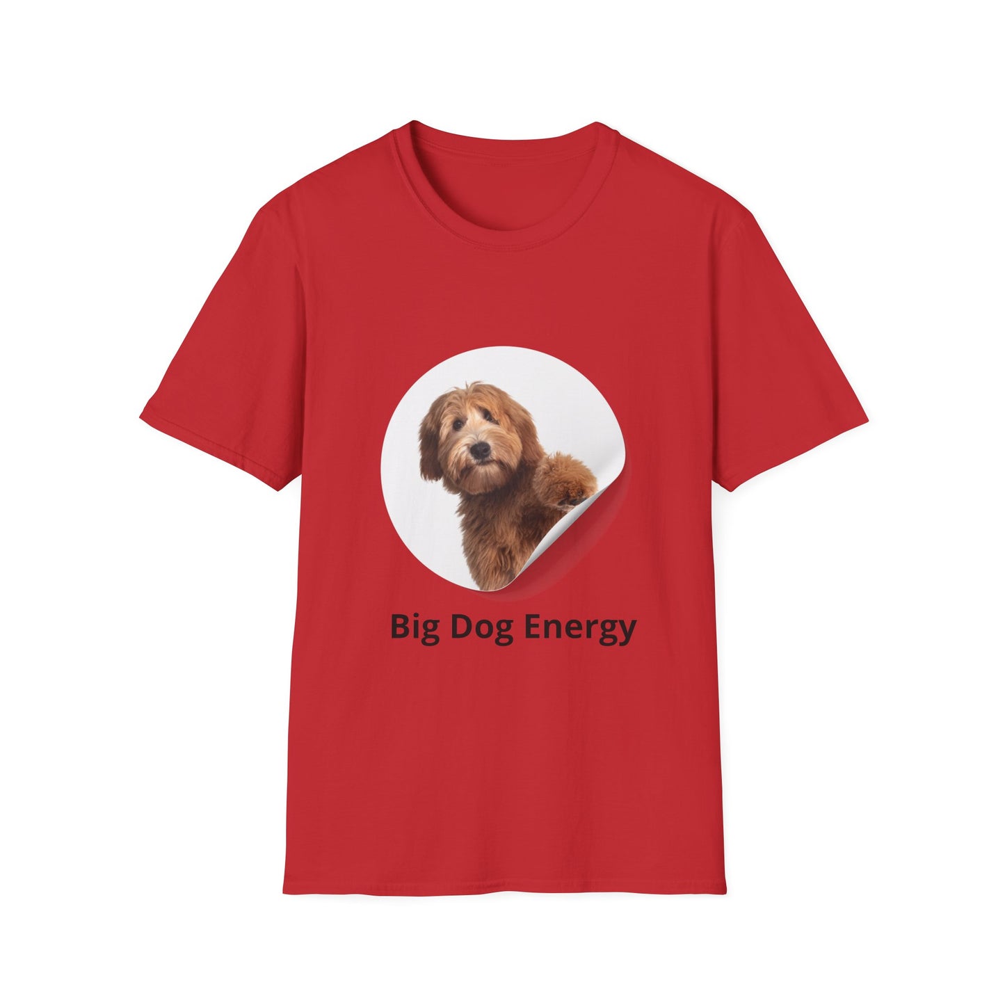 Big Dog Energy T-Shirt — Cute Peekaboo Doodle Graphic Tee