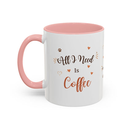 French Bulldog Coffee Mug – "Best Friend and My Love" Accent Ceramic Mug (11/15oz)