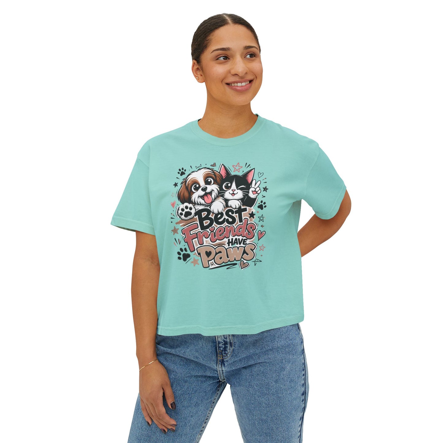 Pet Best Fiend T-Shirt — Women's Boxy Tee
