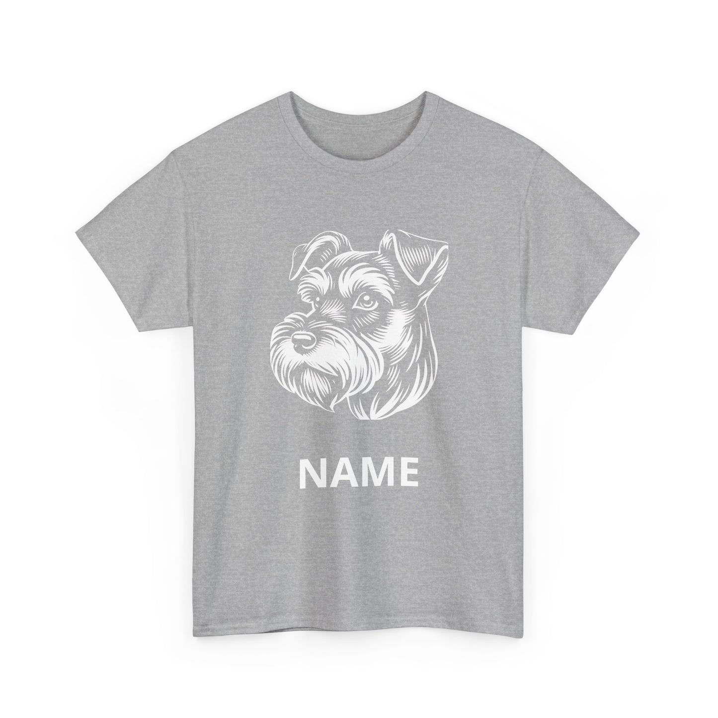 Personalized Schnauzer T‑Shirt — Custom Dog Name Tee