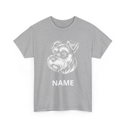 Personalized Schnauzer T‑Shirt — Custom Dog Name Tee