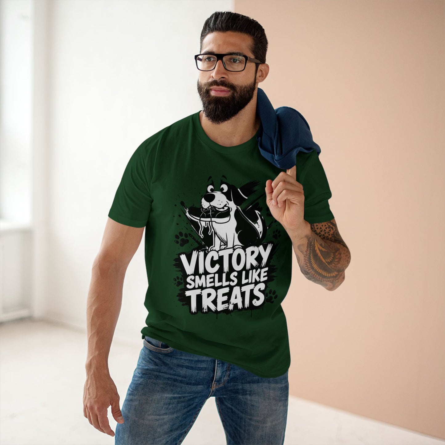 Victory Smells Like Treats Tee — Funny Dog Lover T‑Shirt