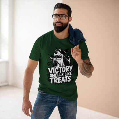 Victory Smells Like Treats Tee — Funny Dog Lover T‑Shirt