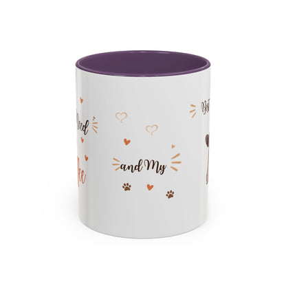 French Bulldog Coffee Mug – "Best Friend and My Love" Accent Ceramic Mug (11/15oz)