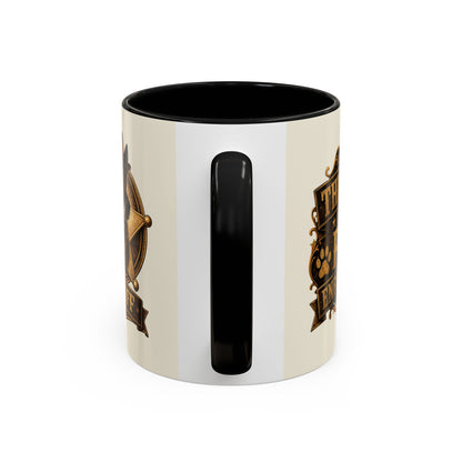 Sheriff Dog Coffee Mug — Vintage Badge Accent Mug for Dog Lovers
