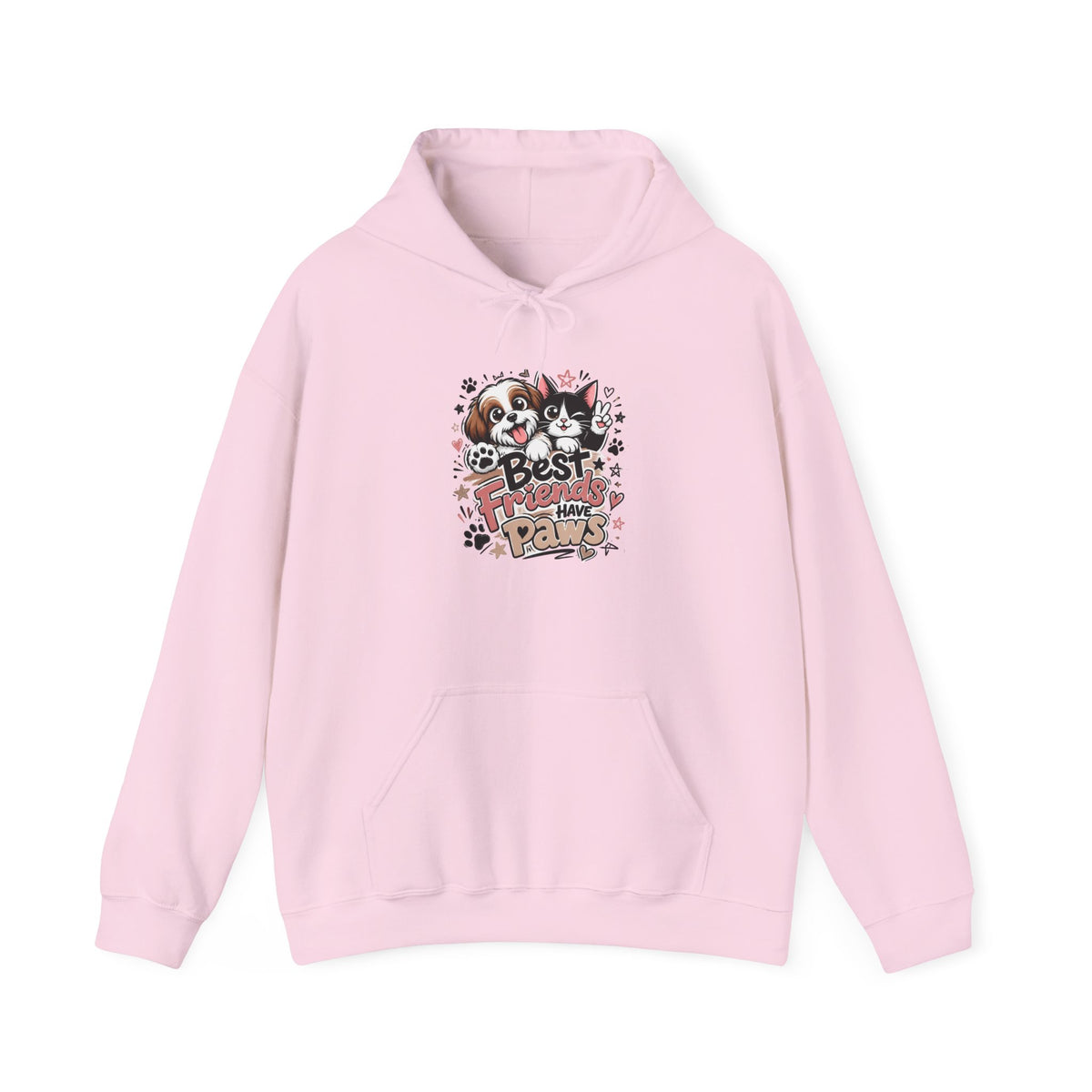 Dog Lover Hoodie - "Best Friends, Furever Pals" Cute Paw Print Design