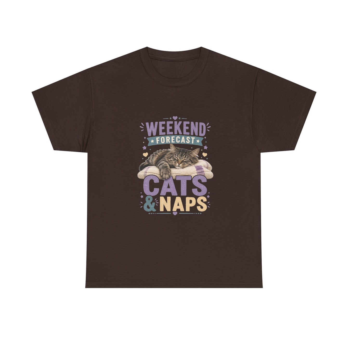 Cats & Naps Weekend Tee — Funny Cat Lovers Shirt