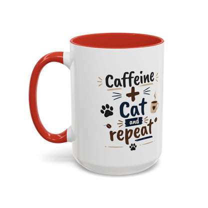 Cat Fuel Coffee Mug — Cute Black Cat Holding ‘Cat Fuel’ Cup, Funny Cat Lover Gift