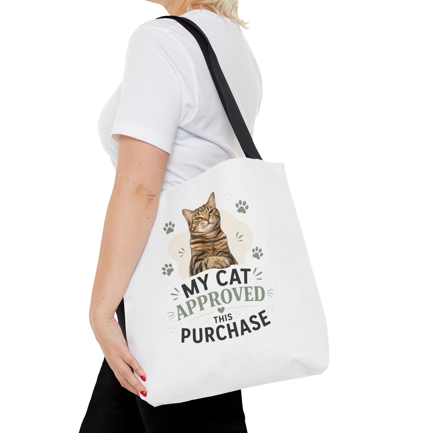 Cat-Approved Tote Bag – "My Cat Approved This Purchase" Cute Cat Shopper Tote