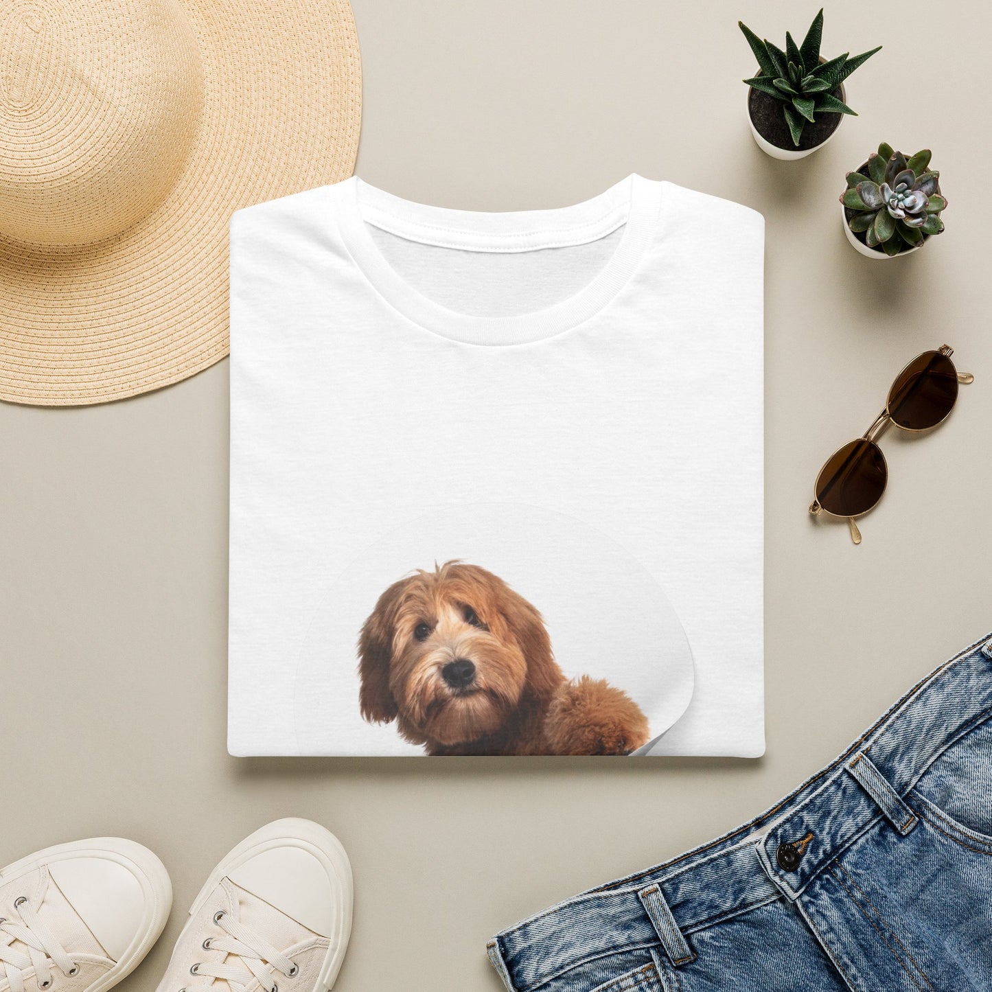 Big Dog Energy T-Shirt — Cute Peekaboo Doodle Graphic Tee