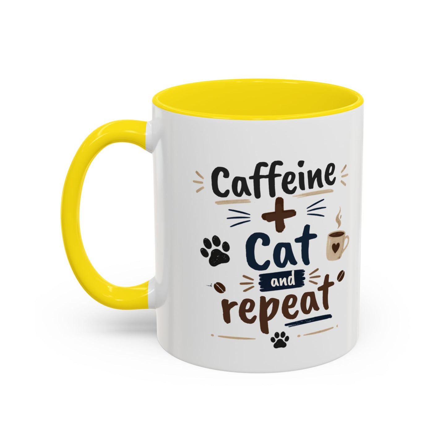Cat Fuel Coffee Mug — Cute Black Cat Holding ‘Cat Fuel’ Cup, Funny Cat Lover Gift