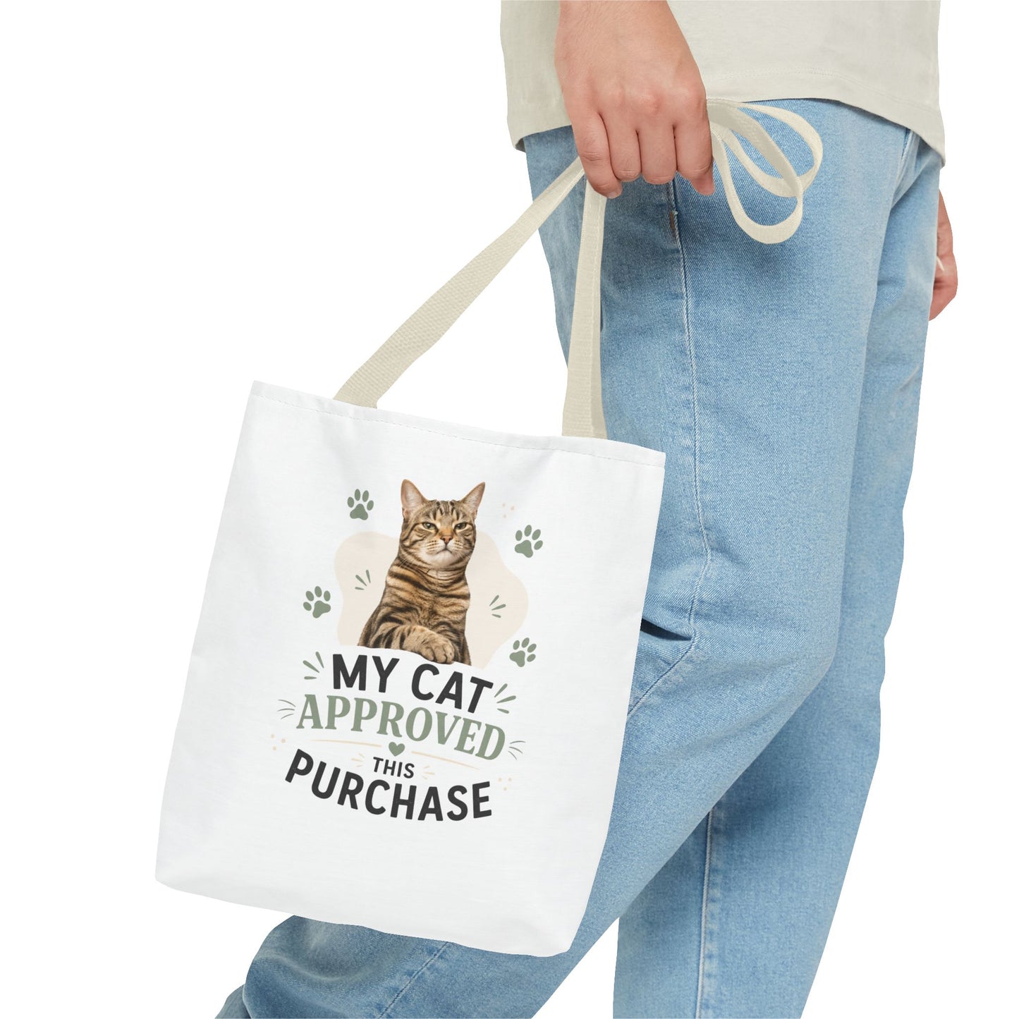 Cat-Approved Tote Bag – "My Cat Approved This Purchase" Cute Cat Shopper Tote