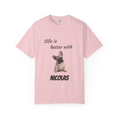 Custom Pet Portrait T-Shirt — Personalized Pet Photo Tee