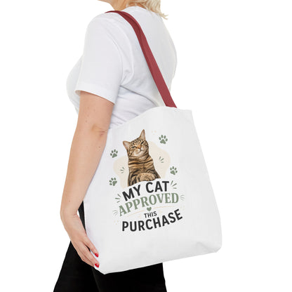 Cat-Approved Tote Bag – "My Cat Approved This Purchase" Cute Cat Shopper Tote