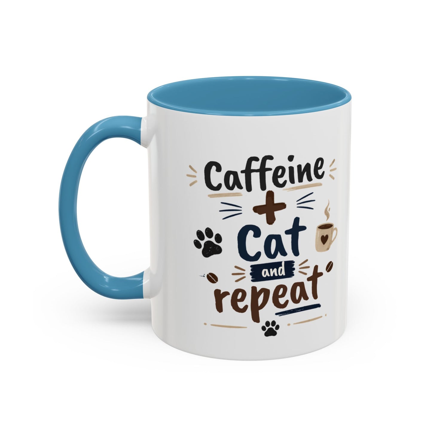 Cat Fuel Coffee Mug — Cute Black Cat Holding ‘Cat Fuel’ Cup, Funny Cat Lover Gift