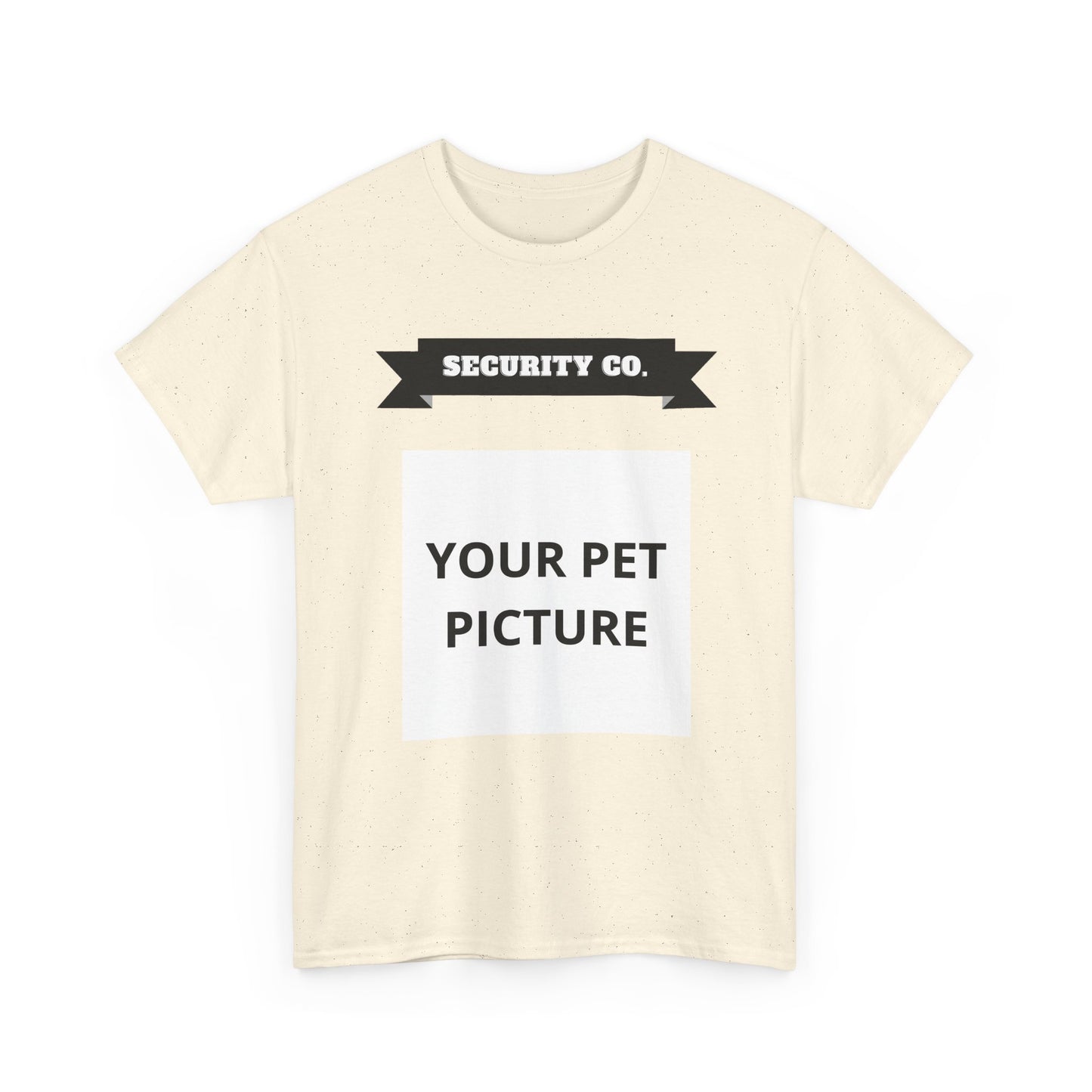 Security Co. Custom Pet Picture Tee — Personalized Pet Photo T-Shirt