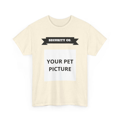 Security Co. Custom Pet Picture Tee — Personalized Pet Photo T-Shirt