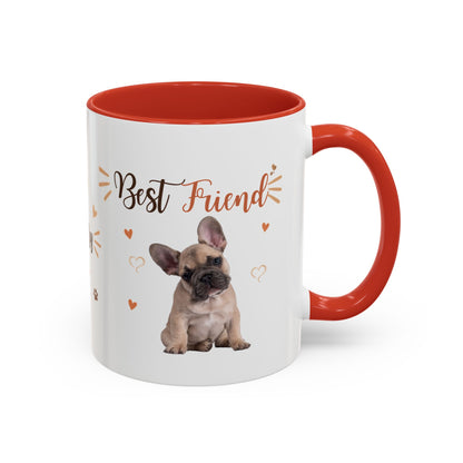 Best Friend French Bulldog Accent Coffee Mug — Cute Pet Lover Gift (11/15oz)