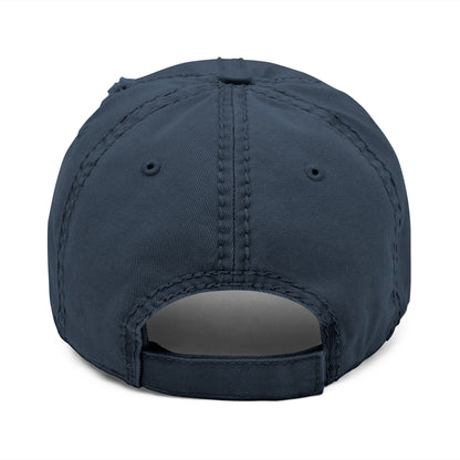 Cat Mom Club Distressed Dad Hat — Embroidered Vintage Baseball Cap