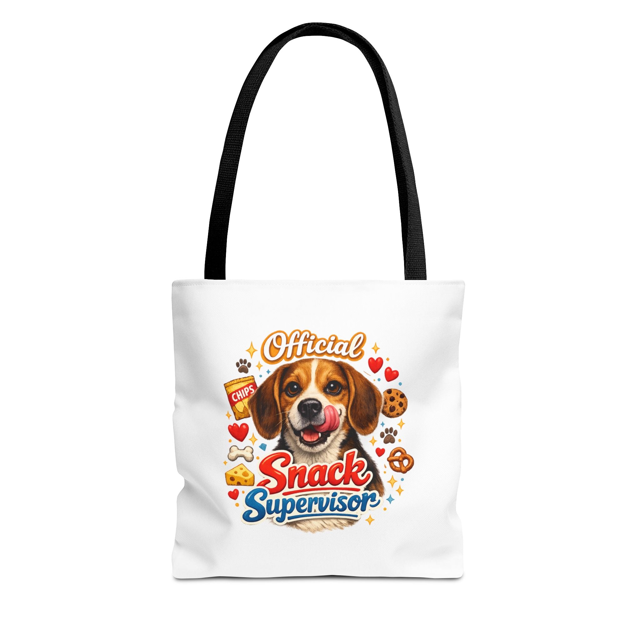 Tote Bag — "Official Snack Supervisor" Cute Dog Snack Lover Tote