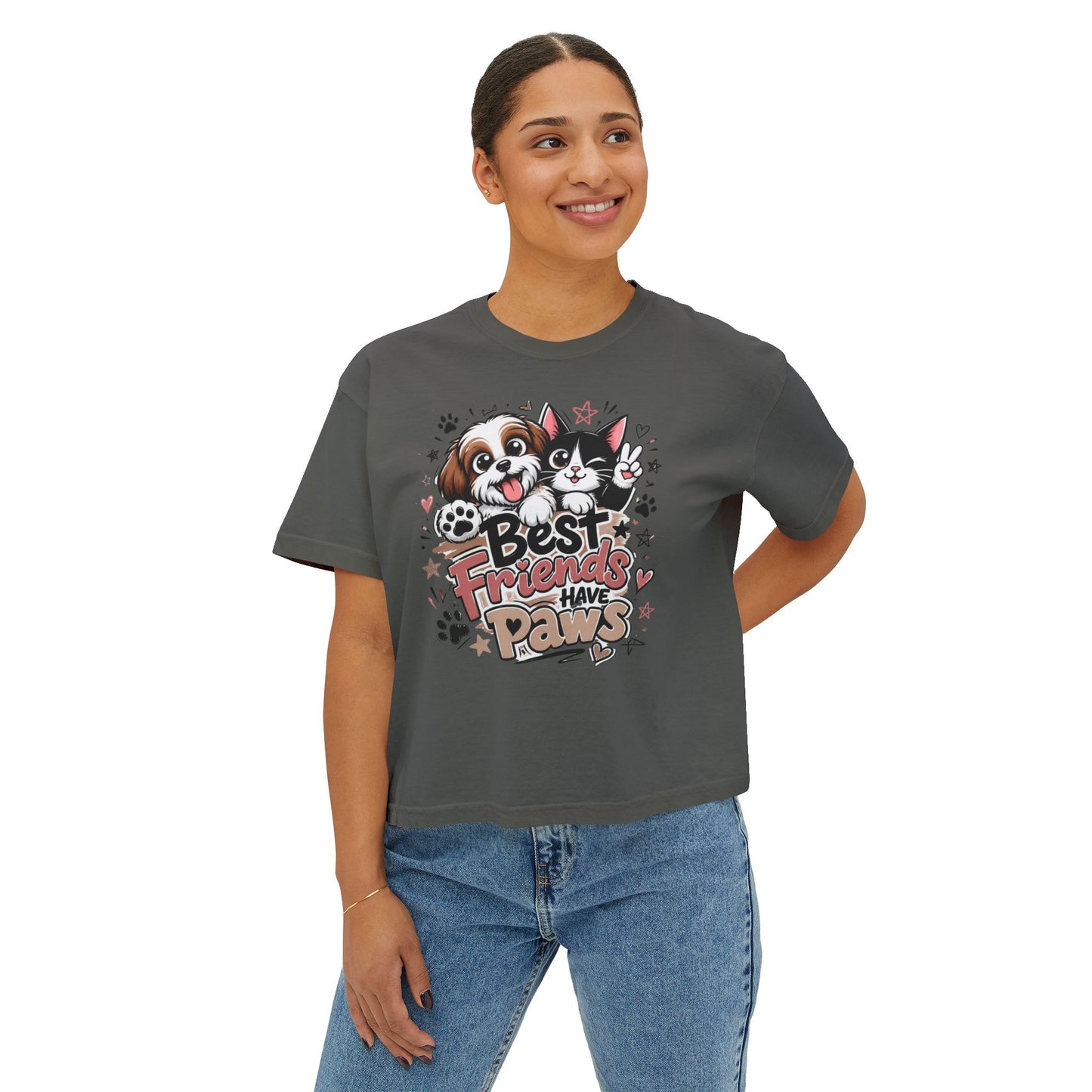 Pet Best Fiend T-Shirt — Women's Boxy Tee