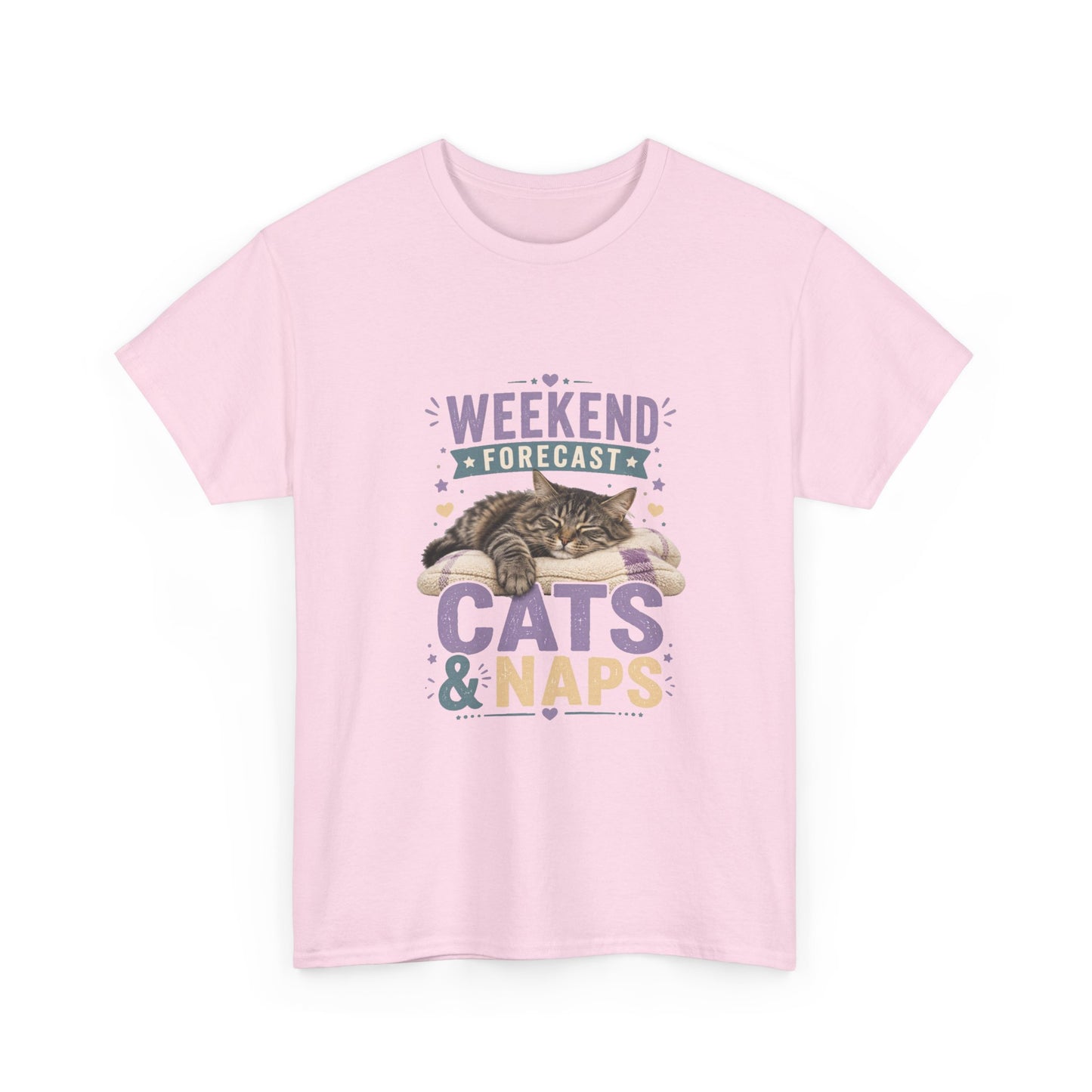 Cats & Naps Weekend Tee — Funny Cat Lovers Shirt