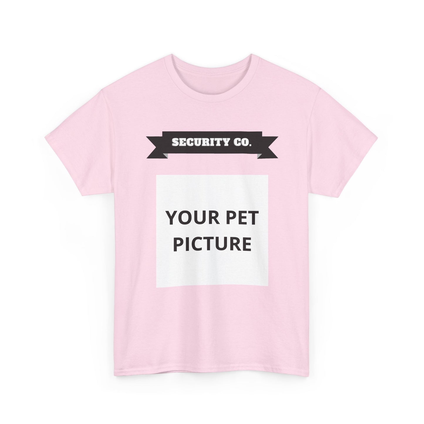 Security Co. Custom Pet Picture Tee — Personalized Pet Photo T-Shirt