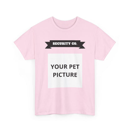 Security Co. Custom Pet Picture Tee — Personalized Pet Photo T-Shirt