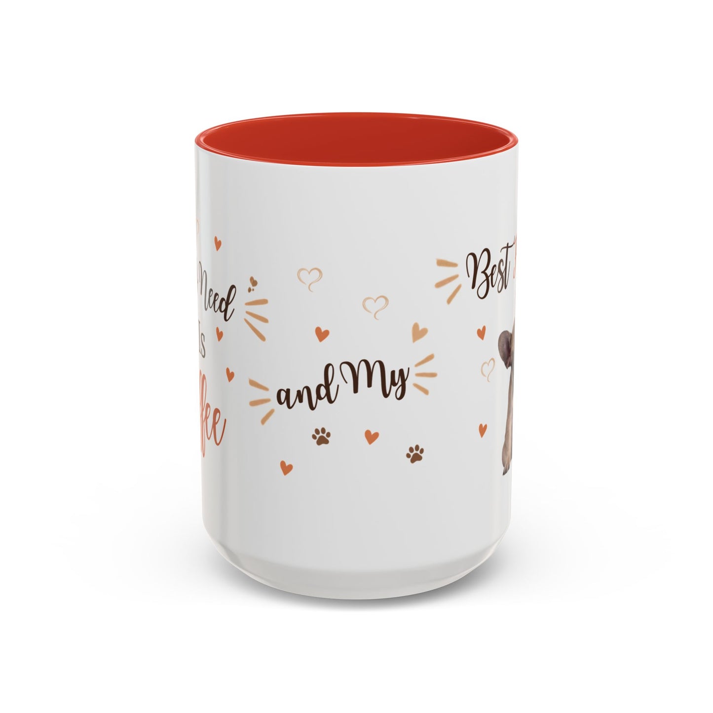 Best Friend French Bulldog Accent Coffee Mug — Cute Pet Lover Gift (11/15oz)
