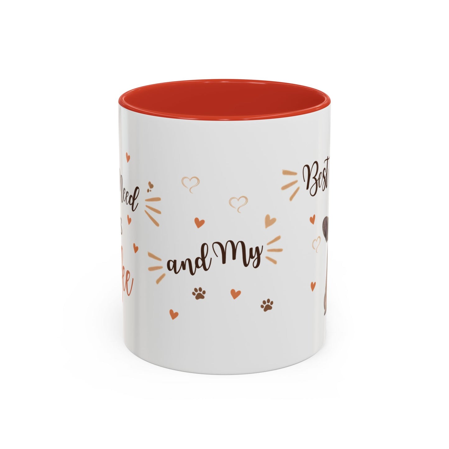 Best Friend French Bulldog Accent Coffee Mug — Cute Pet Lover Gift (11/15oz)