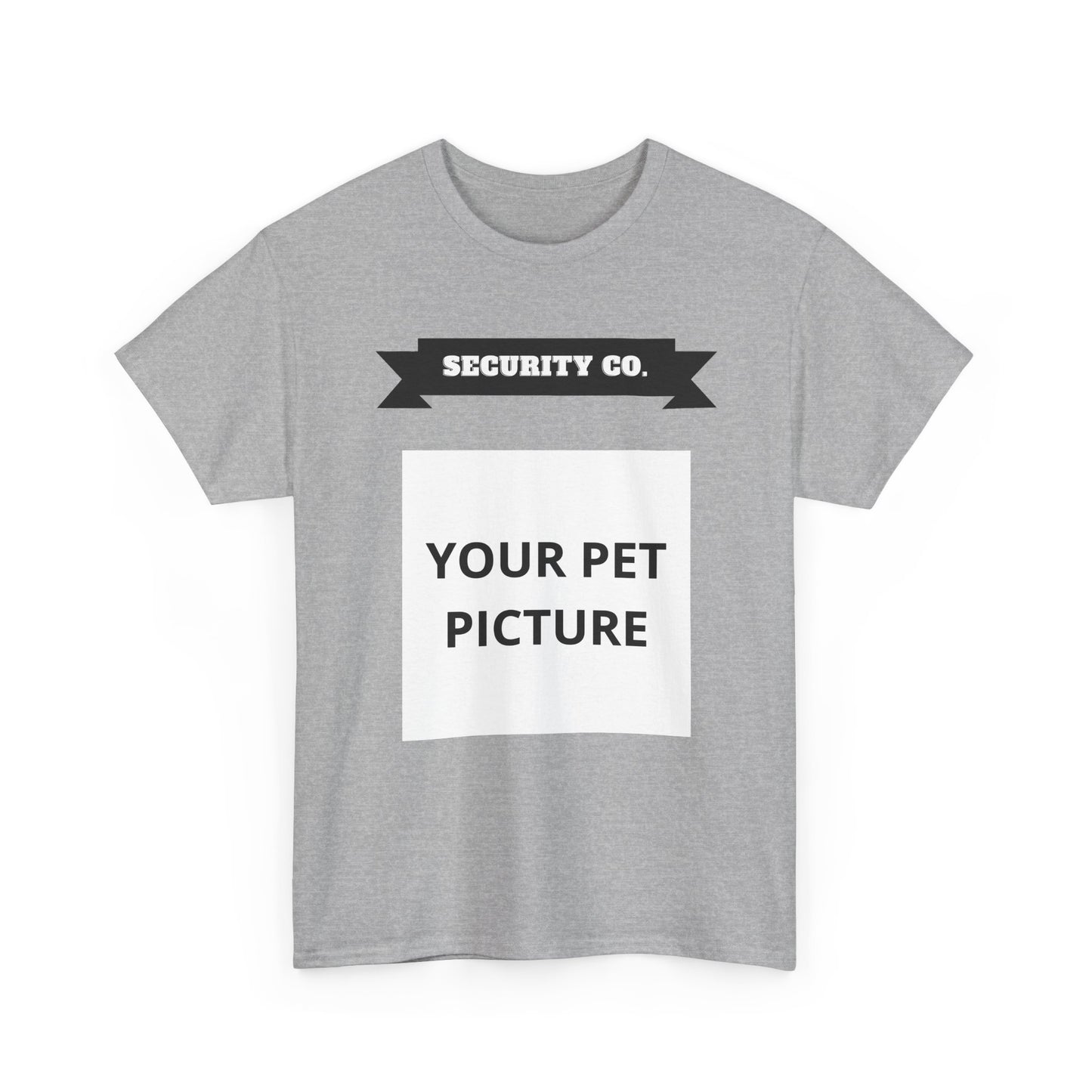 Security Co. Custom Pet Picture Tee — Personalized Pet Photo T-Shirt