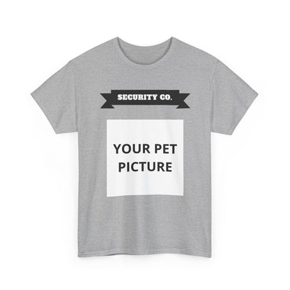 Security Co. Custom Pet Picture Tee — Personalized Pet Photo T-Shirt