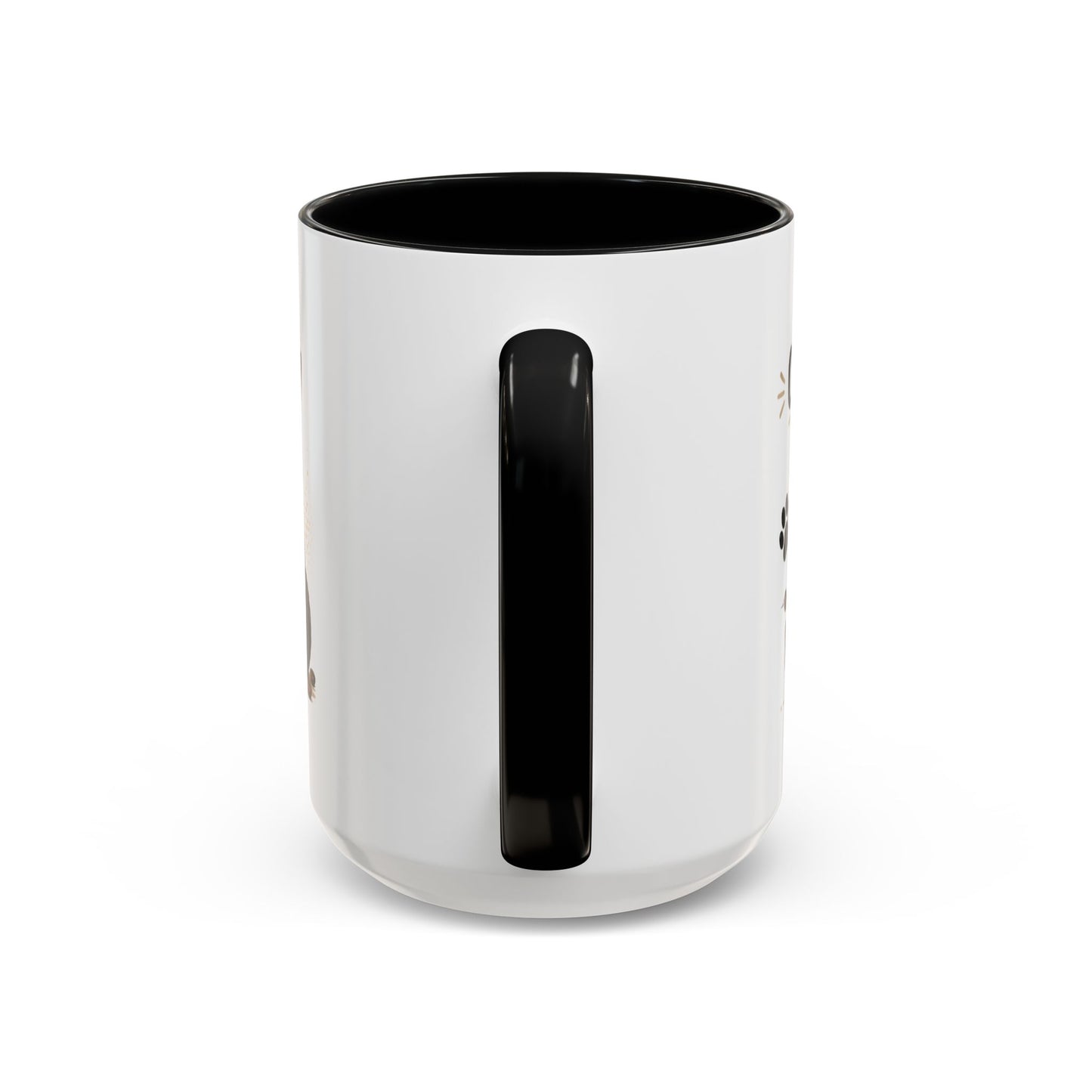 Cat Fuel Coffee Mug — Cute Black Cat Holding ‘Cat Fuel’ Cup, Funny Cat Lover Gift