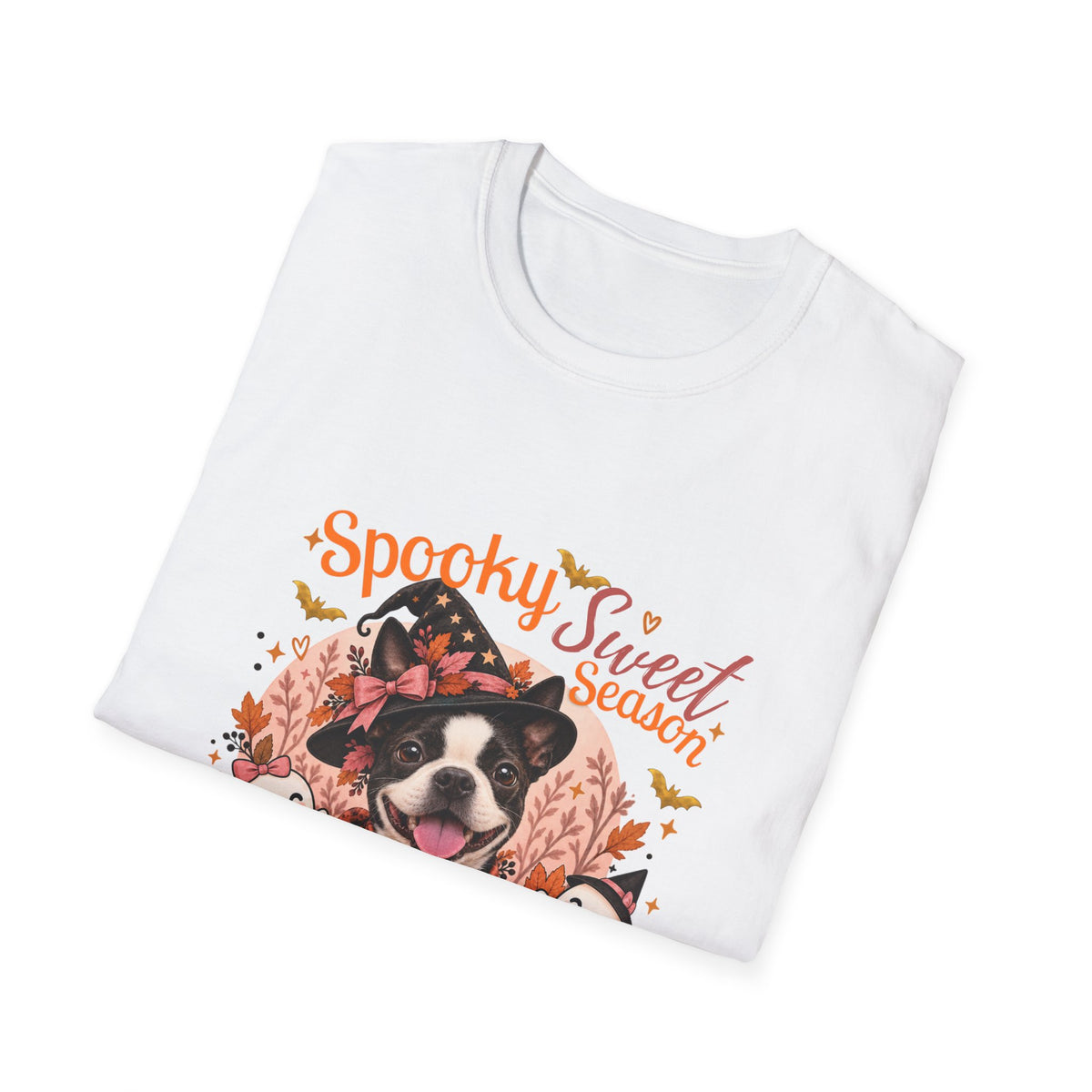 Personalized Boston Terrier Halloween T-Shirt – Custom Pet Name Tee