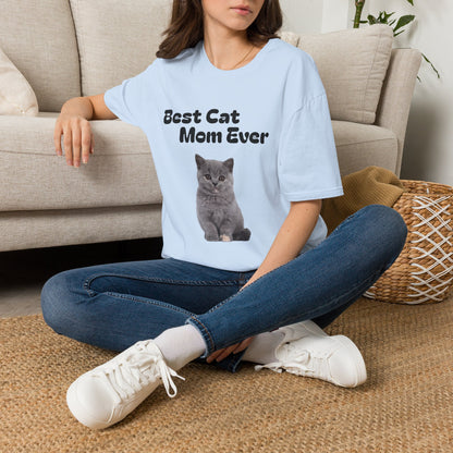 Best Cat Mom Ever T-Shirt — Cute Cat Lover Tee, Mother's Day Gift