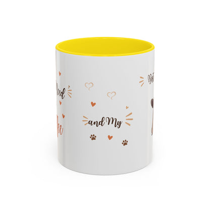 French Bulldog Coffee Mug – "Best Friend and My Love" Accent Ceramic Mug (11/15oz)